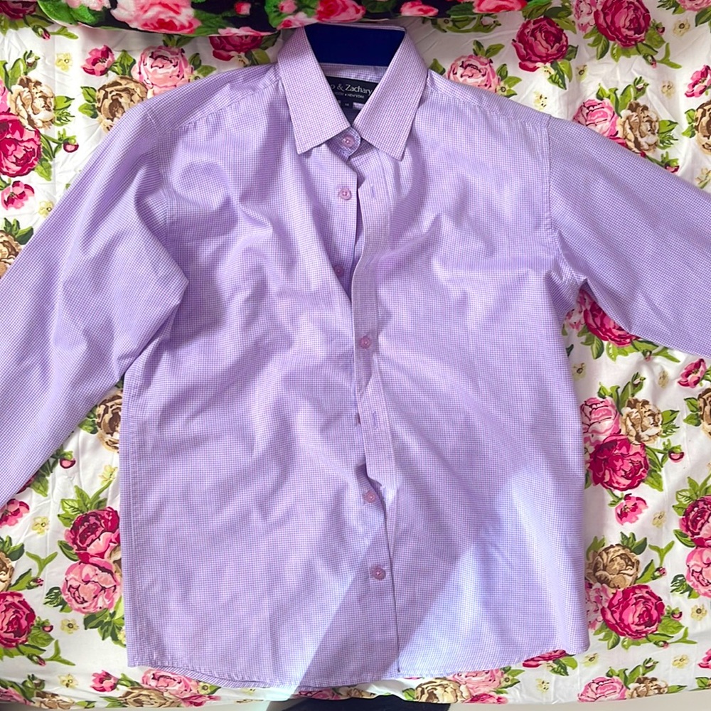 Leo and Zachary size 16 boys purple